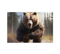Jigsaw Puzzles1000 Piece Yyhwhjde Bear Running Prints Educational Intellectual Wooden Puzzles, Fun Puzzles, Stress Relieving Game