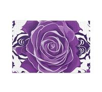 Jigsaw Puzzles1000 Piece Yyhwhjde Beautiful Purple Roses Prints Educational Intellectual Wooden Puzzles, Fun Puzzles, Stress Relieving Game