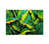 Jigsaw Puzzles1000 Piece Yyhwhjde Big Green Banana Leaf Pattern Quality Wooden Puzzle for Adults and Kids, Fun Puzzles, Stress Relieving Puzzles