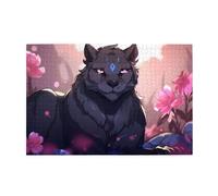 Jigsaw Puzzles1000 Piece Yyhwhjde Black Panther Pattern Quality Wooden Puzzle for Adults and Kids, Fun Puzzles, Stress Relieving Puzzles