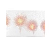 Jigsaw Puzzles1000 Piece Yyhwhjde Blooming Pink Fireworks Prints Educational Intellectual Wooden Puzzles, Fun Puzzles, Stress Relieving Game