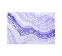 Jigsaw Puzzles1000 Piece Yyhwhjde Blue and Purple Waves Pattern Quality Wooden Puzzle for Adults and Kids, Fun Puzzles, Stress Relieving Puzzles