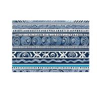 Jigsaw Puzzles1000 Piece Yyhwhjde Blue Polynesian Maori Tribal Pattern Pattern Quality Wooden Puzzle for Adults and Kids, Fun Puzzles, Stress Relieving Puzzles