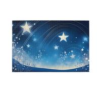 Jigsaw Puzzles1000 Piece Yyhwhjde Blue Starry Sky Prints Educational Intellectual Wooden Puzzles, Fun Puzzles, Stress Relieving Game