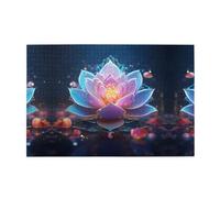Jigsaw Puzzles1000 Piece Yyhwhjde Bohemian Lotus Flower Picture Educational Intellectual Wooden Puzzles, Fun Puzzles, Stress Relieving Puzzles