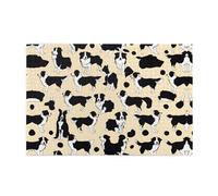 Jigsaw Puzzles1000 Piece Yyhwhjde Border Collie Pattern Picture Educational Intellectual Wooden Puzzles, Fun Puzzles, Stress Relieving Puzzles