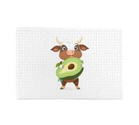 Jigsaw Puzzles1000 Piece Yyhwhjde Calf with The Avocado Picture Educational Intellectual Wooden Puzzles, Fun Puzzles, Stress Relieving Puzzles