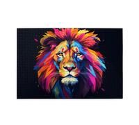 Jigsaw Puzzles1000 Piece Yyhwhjde Cartoon Cool Lion Prints Quality Wooden Puzzle for Adults and Kids, Fun Puzzles, Stress Relieving Puzzles
