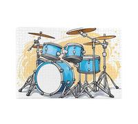 Jigsaw Puzzles1000 Piece Yyhwhjde Cartoon Drummer Knock Prints Educational Intellectual Wooden Puzzles, Fun Puzzles, Stress Relieving Game
