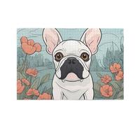 Jigsaw Puzzles1000 Piece Yyhwhjde Cartoon French Bulldog Prints Educational Intellectual Wooden Puzzles, Fun Puzzles, Stress Relieving Game