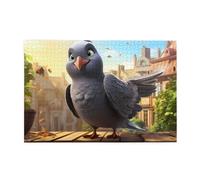 Jigsaw Puzzles1000 Piece Yyhwhjde Cartoon Pigeon Prints Educational Intellectual Wooden Puzzles, Fun Puzzles, Stress Relieving Game