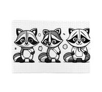 Jigsaw Puzzles1000 Piece Yyhwhjde Cartoon Raccoon Prints Quality Wooden Puzzle for Adults and Kids, Fun Puzzles, Stress Relieving Puzzles