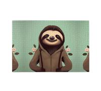 Jigsaw Puzzles1000 Piece Yyhwhjde Cartoon Sloth Prints Quality Wooden Puzzle for Adults and Kids, Fun Puzzles, Stress Relieving Puzzles
