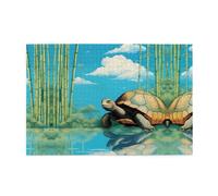 Jigsaw Puzzles1000 Piece Yyhwhjde Cartoon Turtle Pattern Quality Wooden Puzzle for Adults and Kids, Fun Puzzles, Stress Relieving Puzzles