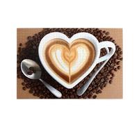 Jigsaw Puzzles1000 Piece Yyhwhjde Coffee with Heart Pattern Pattern Quality Wooden Puzzle for Adults and Kids, Fun Puzzles, Stress Relieving Puzzles