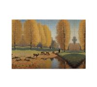 Jigsaw Puzzles1000 Piece Yyhwhjde Cute Farm Deer Pattern Quality Wooden Puzzle for Adults and Kids, Fun Puzzles, Stress Relieving Puzzles