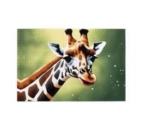 Jigsaw Puzzles1000 Piece Yyhwhjde Cute Funny Giraffe Picture Educational Intellectual Wooden Puzzles, Fun Puzzles, Stress Relieving Puzzles
