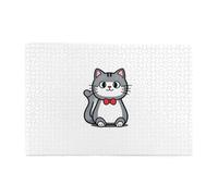 Jigsaw Puzzles1000 Piece Yyhwhjde Cute Grayish-White Kitten Picture Educational Intellectual Wooden Puzzles, Fun Puzzles, Stress Relieving Puzzles