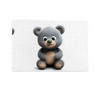 Jigsaw Puzzles1000 Piece Yyhwhjde Cute Little Grizzly Bear Picture Educational Intellectual Wooden Puzzles, Fun Puzzles, Stress Relieving Puzzles