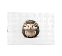 Jigsaw Puzzles1000 Piece Yyhwhjde Cute Little Hedgehog Picture Educational Intellectual Wooden Puzzles, Fun Puzzles, Stress Relieving Puzzles