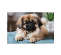 Jigsaw Puzzles1000 Piece Yyhwhjde Cute Pekingese Pattern Quality Wooden Puzzle for Adults and Kids, Fun Puzzles, Stress Relieving Puzzles