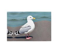 Jigsaw Puzzles1000 Piece Yyhwhjde Cute Seagull Picture Educational Intellectual Wooden Puzzles, Fun Puzzles, Stress Relieving Puzzles