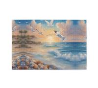 Jigsaw Puzzles1000 Piece Yyhwhjde Cute Seagulls Pattern Quality Wooden Puzzle for Adults and Kids, Fun Puzzles, Stress Relieving Puzzles