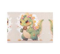 Jigsaw Puzzles1000 Piece Yyhwhjde Dinosaur Eating Small Biscuits Prints Educational Intellectual Wooden Puzzles, Fun Puzzles, Stress Relieving Game