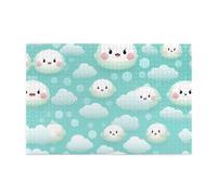 Jigsaw Puzzles1000 Piece Yyhwhjde Emoji White Cloud Prints Quality Wooden Puzzle for Adults and Kids, Fun Puzzles, Stress Relieving Puzzles