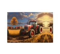Jigsaw Puzzles1000 Piece Yyhwhjde Farm Tractor Harvest Picture Educational Intellectual Wooden Puzzles, Fun Puzzles, Stress Relieving Puzzles