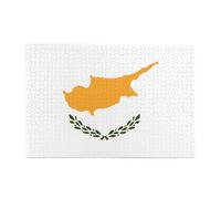Jigsaw Puzzles1000 Piece Yyhwhjde Flag of Cyprus Prints Educational Intellectual Wooden Puzzles, Fun Puzzles, Stress Relieving Game