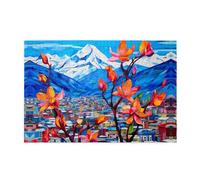 Jigsaw Puzzles1000 Piece Yyhwhjde Flowers On A Stranger's Path Prints Quality Wooden Puzzle for Adults and Kids, Fun Puzzles, Stress Relieving Puzzles