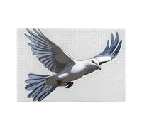 Jigsaw Puzzles1000 Piece Yyhwhjde Flying Dove Pattern Quality Wooden Puzzle for Adults and Kids, Fun Puzzles, Stress Relieving Puzzles
