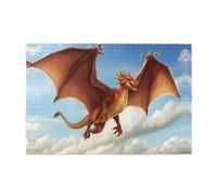 Jigsaw Puzzles1000 Piece Yyhwhjde Flying Dragon in The Sky Prints Quality Wooden Puzzle for Adults and Kids, Fun Puzzles, Stress Relieving Puzzles