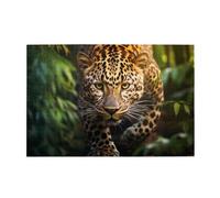 Jigsaw Puzzles1000 Piece Yyhwhjde Funny Leopard Pattern Quality Wooden Puzzle for Adults and Kids, Fun Puzzles, Stress Relieving Puzzles