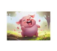 Jigsaw Puzzles1000 Piece Yyhwhjde Funny Piggy Picture Educational Intellectual Wooden Puzzles, Fun Puzzles, Stress Relieving Puzzles