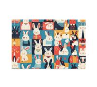 Jigsaw Puzzles1000 Piece Yyhwhjde Funny Rabbits Picture Educational Intellectual Wooden Puzzles, Fun Puzzles, Stress Relieving Puzzles