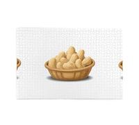 Jigsaw Puzzles1000 Piece Yyhwhjde Good Things Peanuts in The Basket Prints Quality Wooden Puzzle for Adults and Kids, Fun Puzzles, Stress Relieving Puzzles