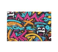 Jigsaw Puzzles1000 Piece Yyhwhjde Graffiti Skateboard Pattern Quality Wooden Puzzle for Adults and Kids, Fun Puzzles, Stress Relieving Puzzles