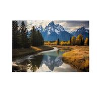 Jigsaw Puzzles1000 Piece Yyhwhjde Grand Teton National Park Prints Educational Intellectual Wooden Puzzles, Fun Puzzles, Stress Relieving Game