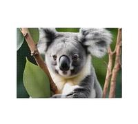 Jigsaw Puzzles1000 Piece Yyhwhjde Green Leaf Koala Prints Educational Intellectual Wooden Puzzles, Fun Puzzles, Stress Relieving Game