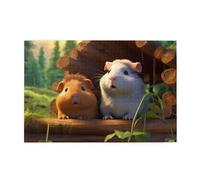 Jigsaw Puzzles1000 Piece Yyhwhjde Guinea Pigs Pattern Quality Wooden Puzzle for Adults and Kids, Fun Puzzles, Stress Relieving Puzzles