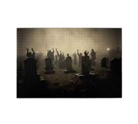 Jigsaw Puzzles1000 Piece Yyhwhjde Hand Behind The Tombstone Prints Quality Wooden Puzzle for Adults and Kids, Fun Puzzles, Stress Relieving Puzzles