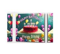 Jigsaw Puzzles1000 Piece Yyhwhjde Happy Birthday Beautiful Picture Educational Intellectual Wooden Puzzles, Fun Puzzles, Stress Relieving Puzzles