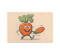 Jigsaw Puzzles1000 Piece Yyhwhjde Happy Carrot Picture Educational Intellectual Wooden Puzzles, Fun Puzzles, Stress Relieving Puzzles