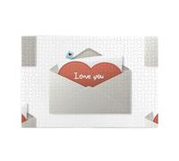 Jigsaw Puzzles1000 Piece Yyhwhjde I Love You On The Envelope Picture Educational Intellectual Wooden Puzzles, Fun Puzzles, Stress Relieving Puzzles