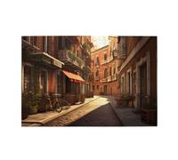 Jigsaw Puzzles1000 Piece Yyhwhjde Italian Old Street Pattern Quality Wooden Puzzle for Adults and Kids, Fun Puzzles, Stress Relieving Puzzles