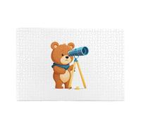 Jigsaw Puzzles1000 Piece Yyhwhjde Little Bear Looking at The Sky Picture Educational Intellectual Wooden Puzzles, Fun Puzzles, Stress Relieving Puzzles