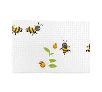 Jigsaw Puzzles1000 Piece Yyhwhjde Little Bees in The Flowers Picture Educational Intellectual Wooden Puzzles, Fun Puzzles, Stress Relieving Puzzles