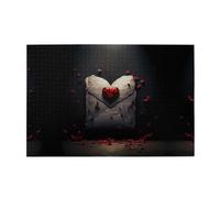 Jigsaw Puzzles1000 Piece Yyhwhjde Little Love On The Letter Prints Educational Intellectual Wooden Puzzles, Fun Puzzles, Stress Relieving Game